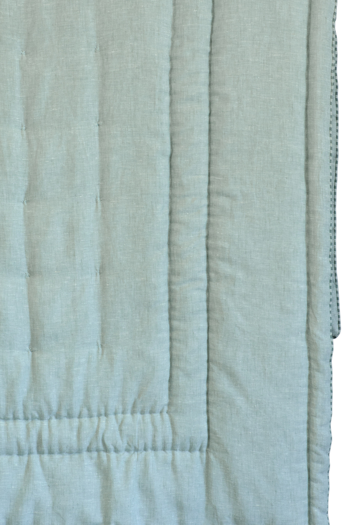 Bianca Lorenne Luchesi Duck Egg Comforter | Luxury Linen Comforter NZ image 3